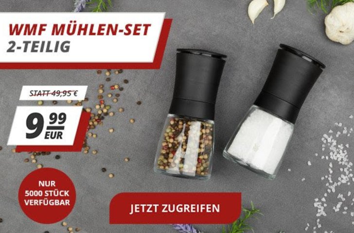 Druckerzubehoer: WMF-Mühlenset für 9,99 Euro