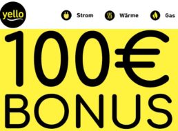 Yello Strom: 100 Euro Bonus zum neuen Stromvertrag