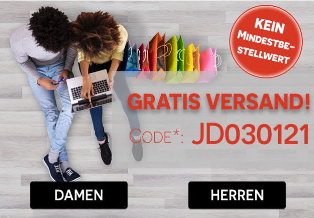 Jeans Direct: Gratis-Versand ohne Mindestbestellwert bis Mittwoch abend