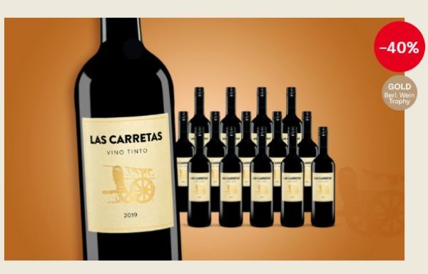 Vinos: 16 goldprämierte Rotweine für 42,89 Euro frei Haus