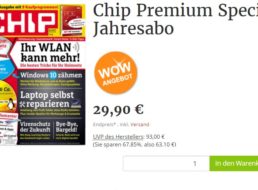 Chip Premium: 12 Hefte mit 24 DVDs für zusammen 29,90 Euro