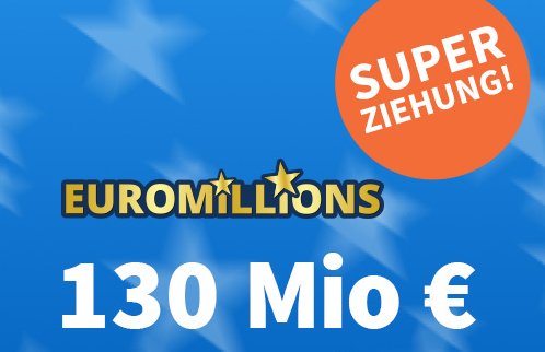 Euromillions: Erste Superziehung mit 130 Millionen Euro im Jackpot