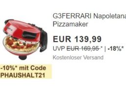 Ebay: G3Ferrari G10032 Pizzamaker zum Bestpreis 125,99 Euro