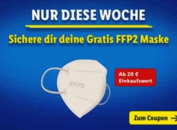 Gratis: FFP2-Maske bei Lidl via App “Lidl Plus”