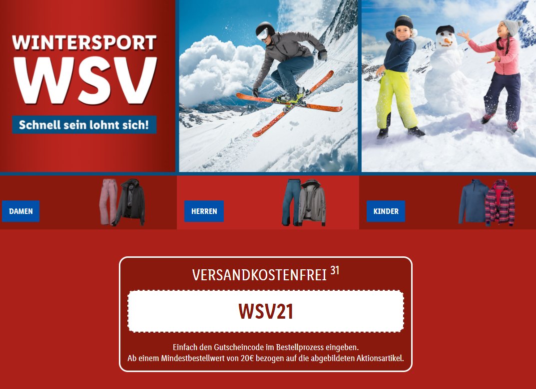 Lidl: WSV mit Gratis-Versand ab 20 Euro Warenwert