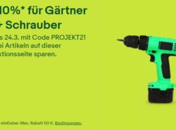Ebay: Artikel für Gärtner und Heimwerker mit 10 Prozent Rabatt