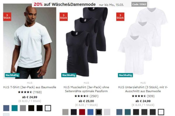 Otto: 20 Prozent Rabatt auf Damenmode, Wäsche und Bademode
