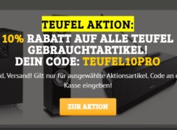 Teufel: B-Ware via Dealclub nochmals zehn Prozent günstiger