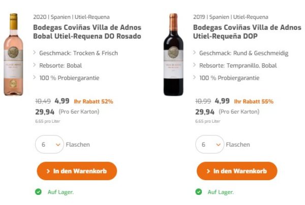 Exklusiv: Goldprämierte Weine aus Spanien für 47,88 Euro im 12er-Pack