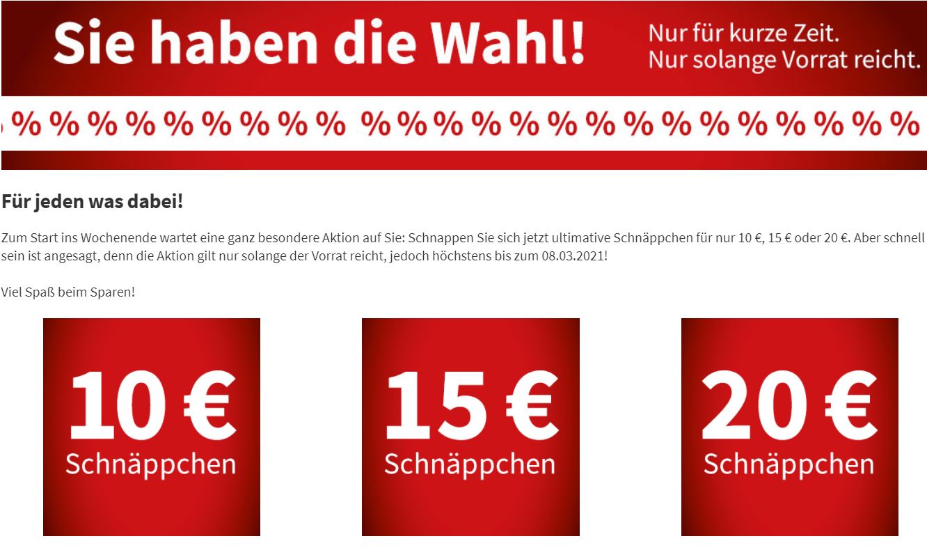 Völkner: 25 Artikel für je zehn Euro im Angebot