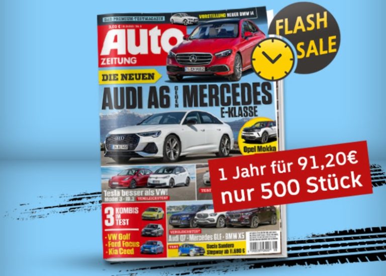 Auto Zeitung Jahresabo für 91,20 Euro mit Gutschein über 95 Euro Discountfan.de