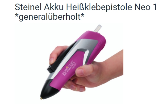 Steinel: Akku-Heißklebepistole als B-Ware für 19,49 statt 38,95 Euro