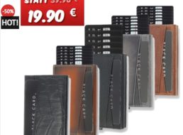 Dealclub: Smarte Kartenbörse “Solo Pelle” mit RFID-Schutz für 19,90 Euro