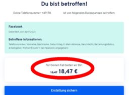 Facebook-Datenleck: 18,47 Euro Schadenersatz unkompliziert anfordern