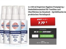 Sagrotan: Desinfektionstücher und Pumpspray zu Bestpreisen