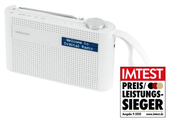 Ebay: DAB-Radio von Medion mit Bluetooth und UKW für 22,99 Euro
