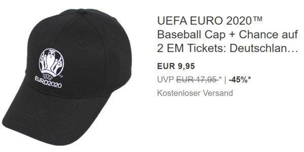 Ebay: EM-Cap mit Ticketchance aufs Portugal-Spiel für 9,95 Euro