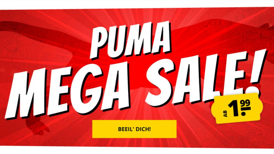 Puma: Sale bei Sportspar mit Artikeln ab 1,99 Euro