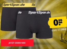 Sportspar: “Sparbuchse” in M bis 2XL für 99 Cent