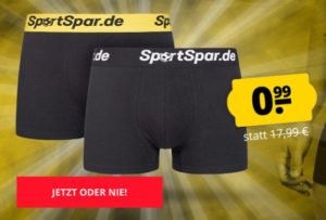 Sportspar: "Sparbuchse" in M bis 2XL für 99 Cent