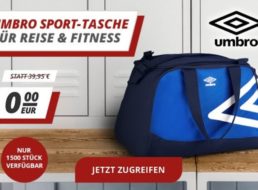 Druckerzubehoer.de: Umbro-Reisetasche zur Bestellung geschenkt