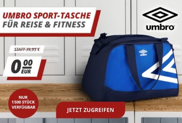 Druckerzubehoer.de: Umbro-Reisetasche zur Bestellung geschenkt