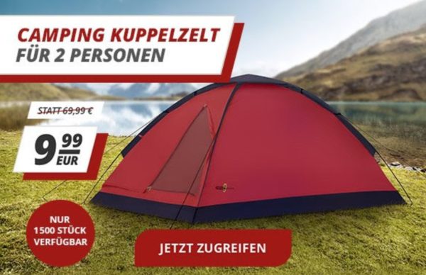 Druckerzubehoer.de: Kuppelzelt für zwei zum Preis von 9,99 Euro