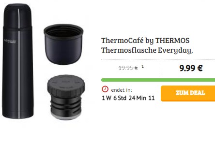 Dealclub: Thermoflasche mit Drehverschluss für 9,99 Euro frei Haus