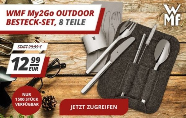 WMF: Outdoor-Reisebesteck für 12,99 Euro via Druckerzubehoer.de