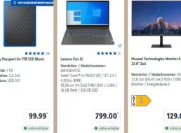 Lidl: Technik-Spezial mit Ladegeräten und externen SSDs