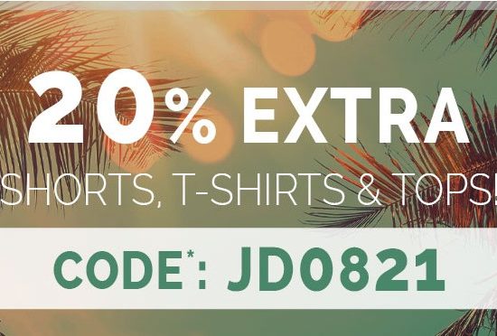 Jeans Direct: 20 Prozent Rabatt auf reduzierte Shirts und Shorts