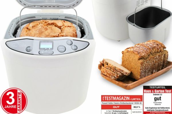 Ebay: Brotbackautomat von Russell Hobbs für 52,50 Euro frei Haus