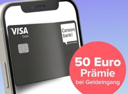 Consorsbank: 100 Euro Bonus für kostenloses Girokonto