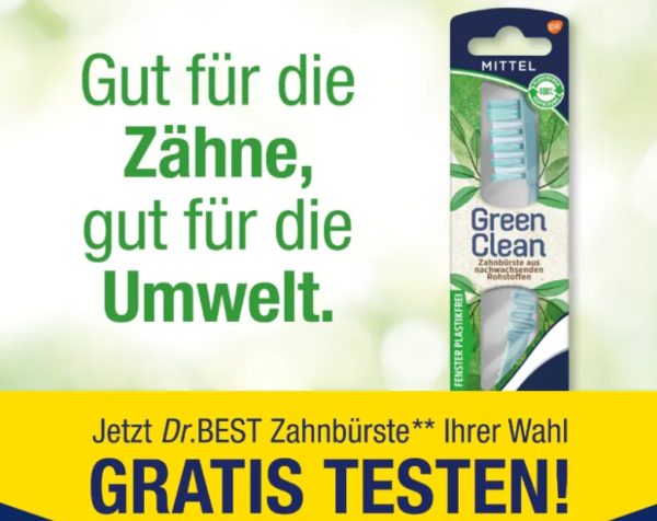Gratis: Zahnbürste von "Dr. Best" via Cashback zum Nulltarif