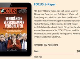 Focus: Jahresabo als ePaper für 7,99 Euro