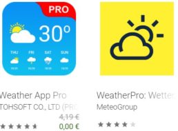 Gratis: “Weather App Pro” via Google Play für 0 statt 4,19 Euro