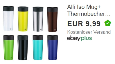 Ebay: "Alfi Iso Mug+" für 14,99 Euro frei Haus