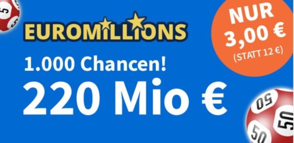 EuroMillions: Rekordjackpot von 220 Millionen Euro