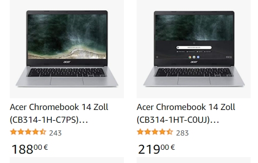 Acer: Chromebook mit 64 GByte Speicher für 188 Euro frei Haus