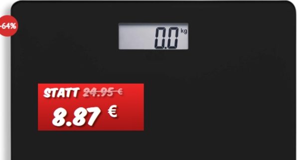Dealclub: Digitale Personenwaage von AEG für 8,88 Euro frei Haus