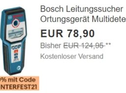 Ebay: Multidetektor Bosch GMS 120 für 71,01 Euro frei Haus