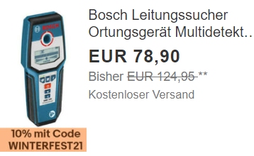 Ebay: Multidetektor Bosch GMS 120 für 71,01 Euro frei Haus