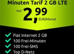Black Week: 2 GByte Daten im Vodafone-Netz für 2,99 Euro