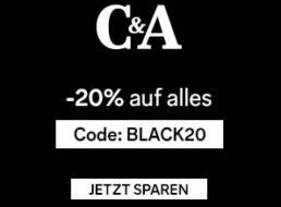 C&A: 20 Prozent auf alles zum “Black Friday”