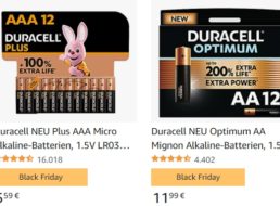 Duracell: Sale bei Amazon mit Batterie-Packs ab 2,79 Euro