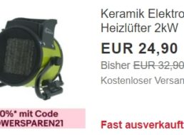 Ebay: Keramikheizer TT-KH-502 für 22,41 Euro frei Haus