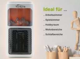 Ebay: Steckdosen-Keramikheizer mit Flammeneffekt für 17,90 Euro