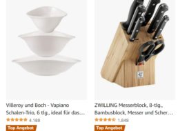 Amazon: Küchensale mit Schnäppchen von WMF, Zwilling & Co.