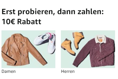 Knaller: 10 Euro Mode-Rabatt für Prime-Kunden