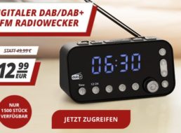 Druckerzubehoer: DAB-Radiowecker mit großem Display für 12,99 Euro